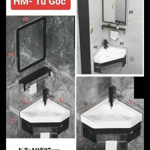 Tủ nhôm lavabo 24